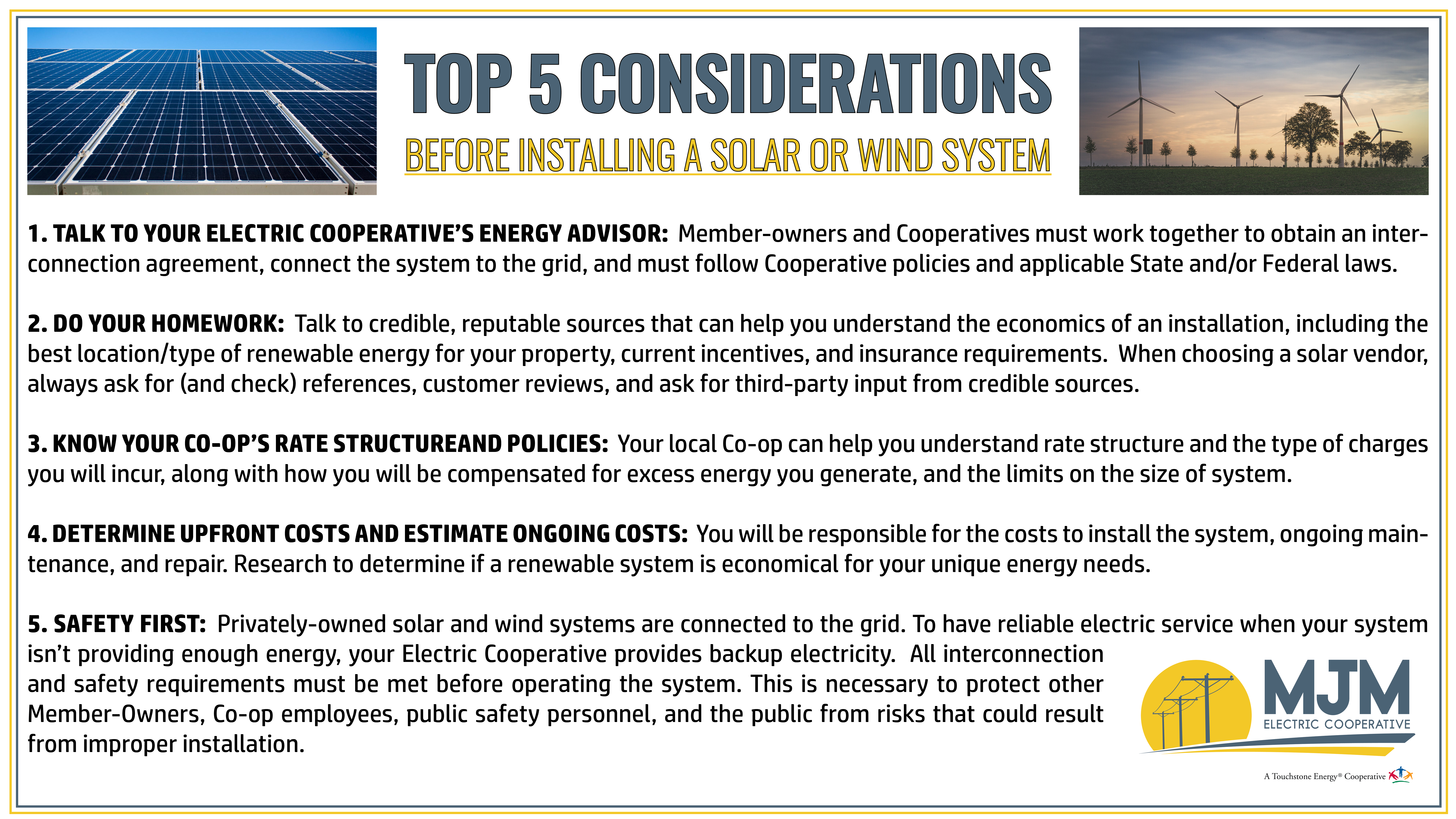 Solar Considerations 2023